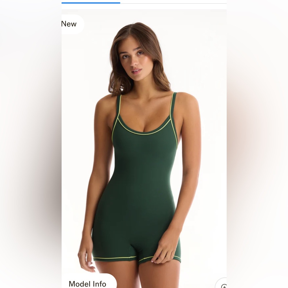 SET Active x 818 Green Jumpsuit with Yellow Accents